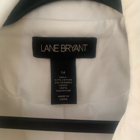 White cotton moto jacket with zipper detail - Picture 8 of 8